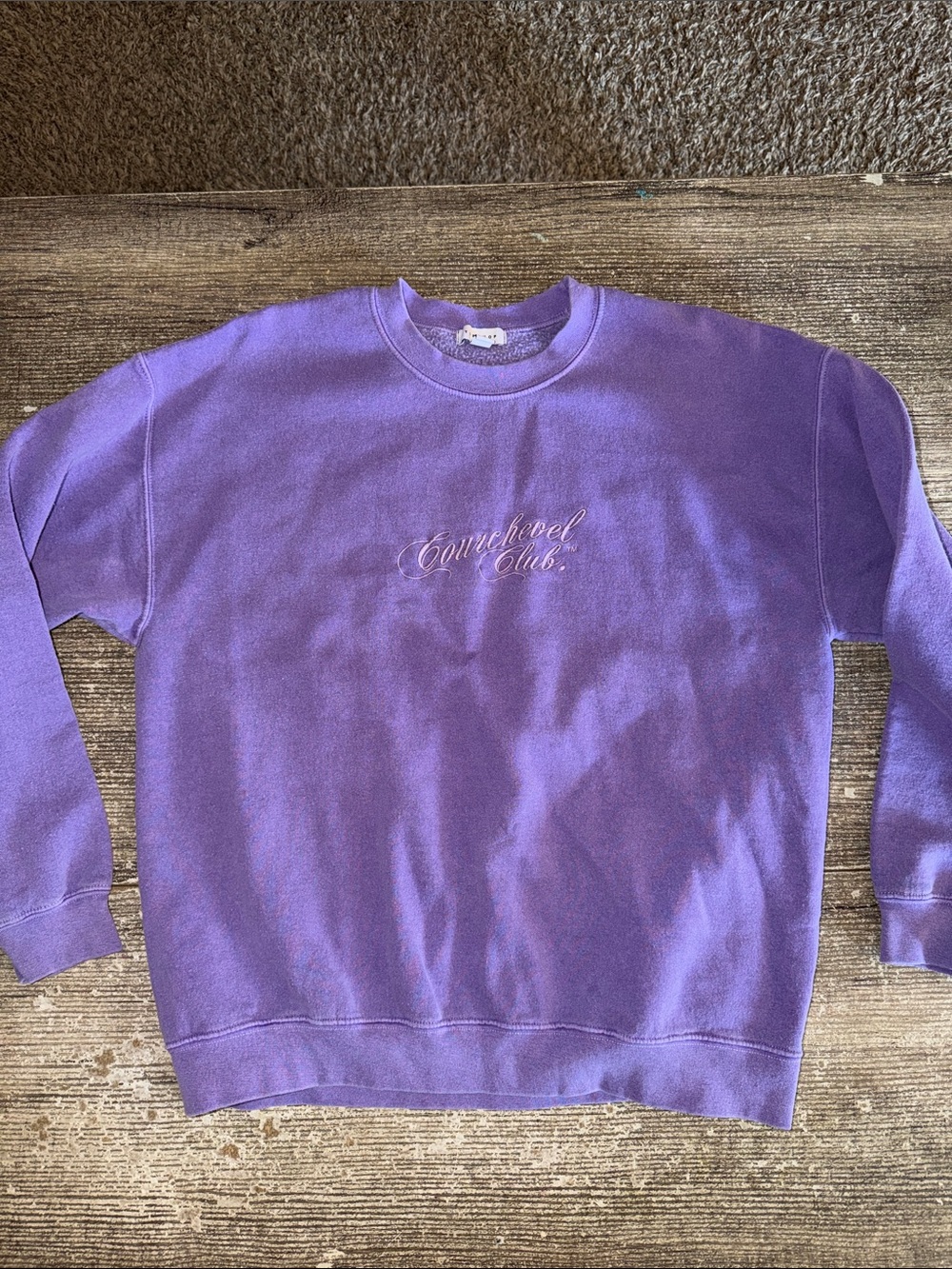 Topshop vintage style purple crewneck sweatshirt